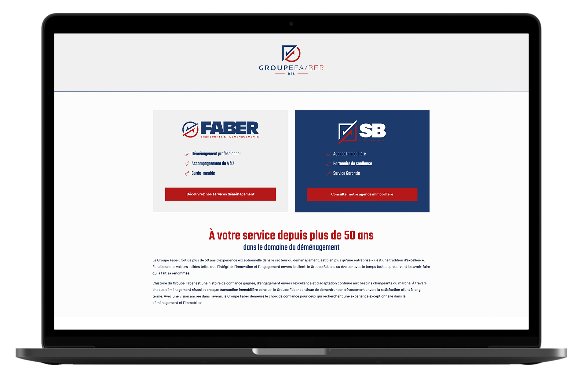 Groupe Faber website