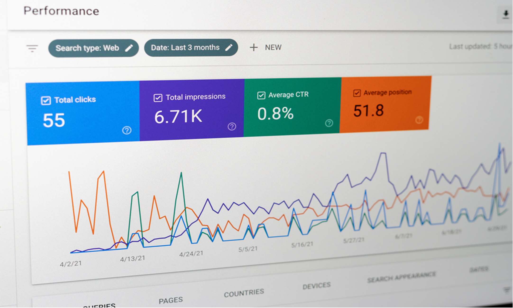 Statistics for search engines